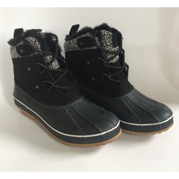 NEW KHOMBU Women's Keri Faux Fur-Lined Duck Boots (Size 7) - Picture 2 of 11